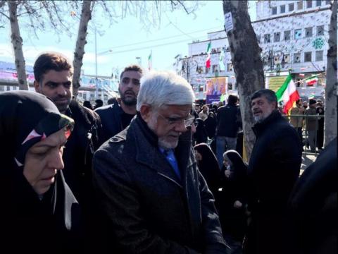 محمدرضا عارف در راهپیمایی ۲۲ بهمن:سیاست ما حضور حداکثری در پای صندوق‌های رأی است/ ماجرای ردصلاحیت‌ها از دلخوری گذشته‌ است