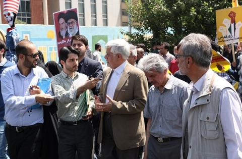 عارف در راهپیمایی روز قدس: گام‌های آخر در مذاکرات بسیار سخت است/عملکرد تیم مذاکره‌کننده ما بسیار خوب و قابل قبول بوده است